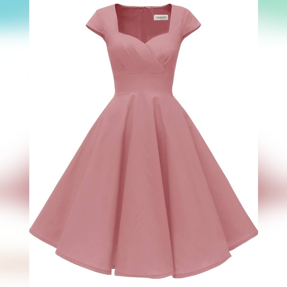 Vintage style pink dress